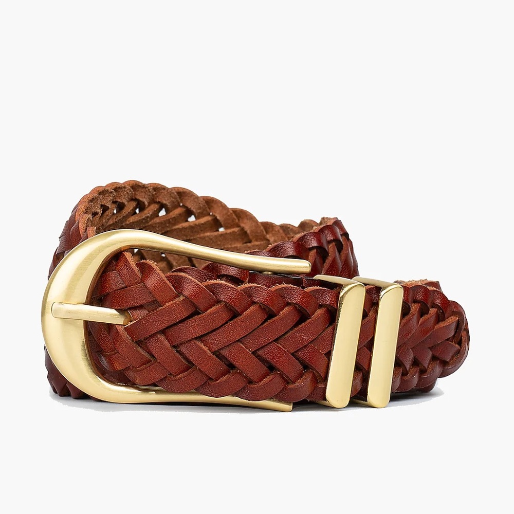 Sancia Bella Woven Belt - Vintage Tan